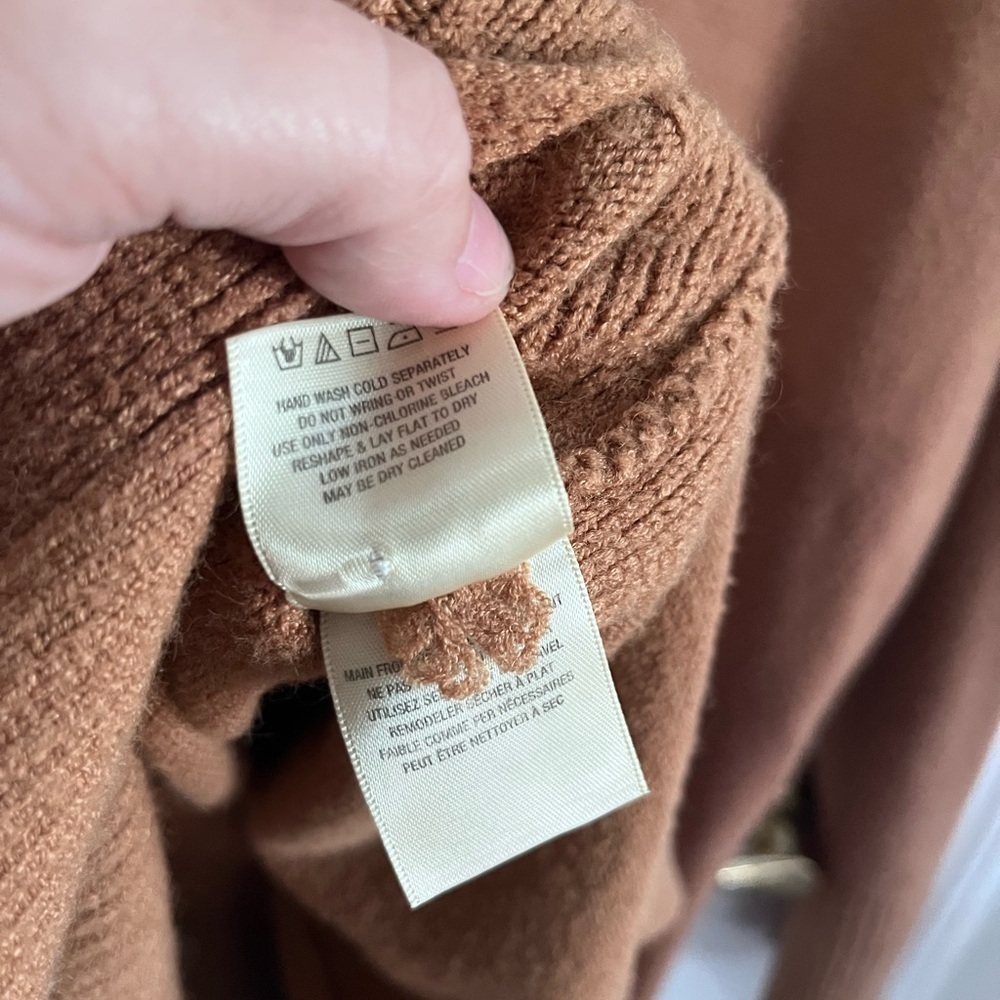 Moth Saskia Mock neck Womens Sweater soft cozy longline minimalist Anthropologie - Picture 7 of 7